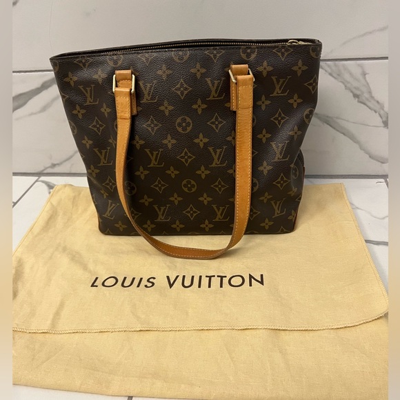 Authentic LOUIS VUITTON Cabas Piano monogram double strap tote - Picture 1 of 9
